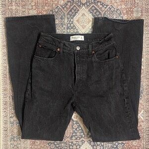 Abercrombie 90s Relaxed Jean High Rise Black